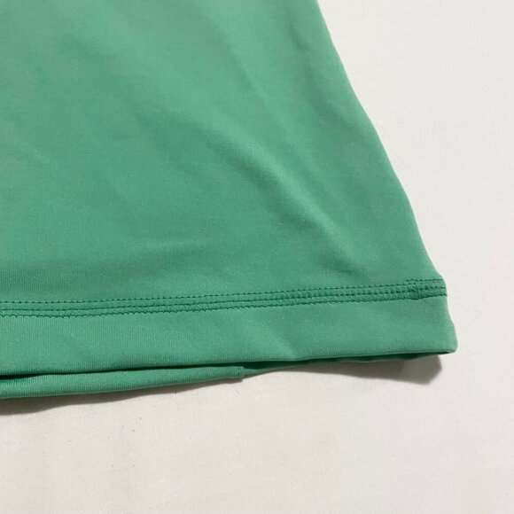 Danskin Now Womens Size Small Green Pullover Short Cap Sleeve Vneck Hoodie - Picture 14 of 16